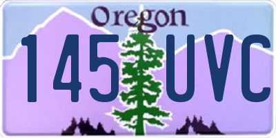 OR license plate 145UVC