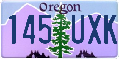 OR license plate 145UXK