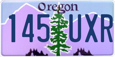 OR license plate 145UXR