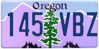 OR license plate 145VBZ