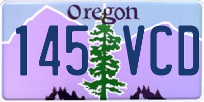 OR license plate 145VCD