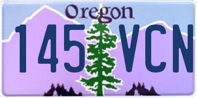 OR license plate 145VCN