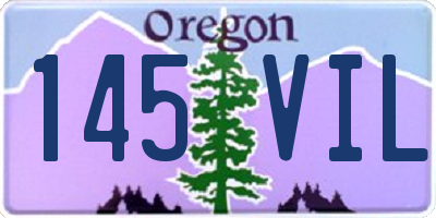 OR license plate 145VIL