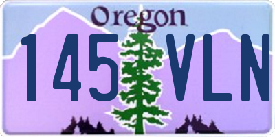 OR license plate 145VLN