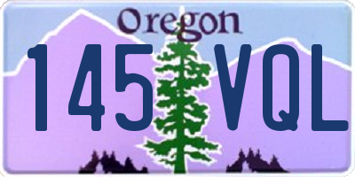 OR license plate 145VQL