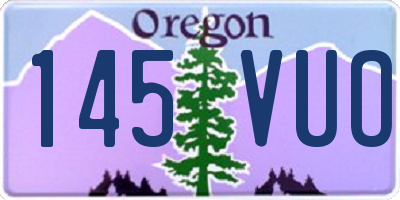 OR license plate 145VUO
