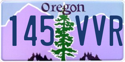OR license plate 145VVR