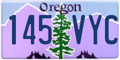 OR license plate 145VYC