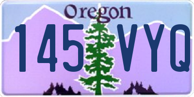 OR license plate 145VYQ