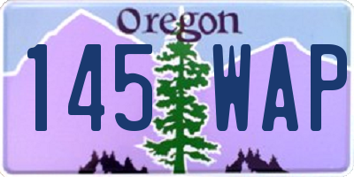 OR license plate 145WAP