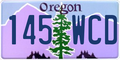 OR license plate 145WCD