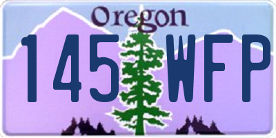 OR license plate 145WFP