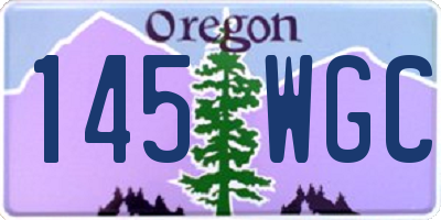 OR license plate 145WGC