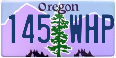 OR license plate 145WHP