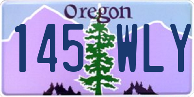 OR license plate 145WLY