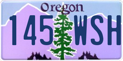 OR license plate 145WSH