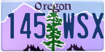 OR license plate 145WSX
