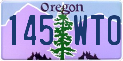 OR license plate 145WTO