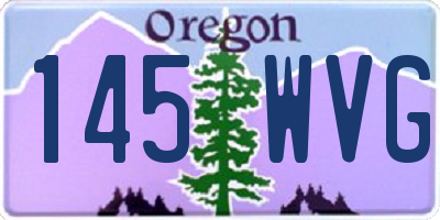 OR license plate 145WVG