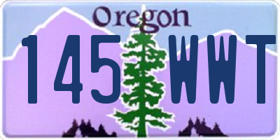 OR license plate 145WWT