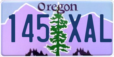 OR license plate 145XAL