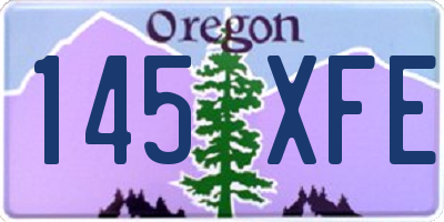 OR license plate 145XFE