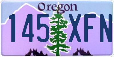 OR license plate 145XFN