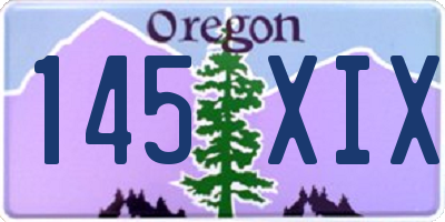 OR license plate 145XIX