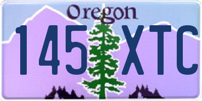 OR license plate 145XTC