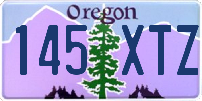 OR license plate 145XTZ