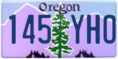 OR license plate 145YHO