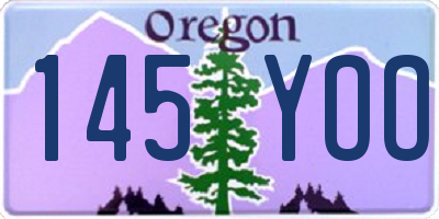 OR license plate 145YOO