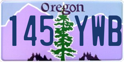 OR license plate 145YWB