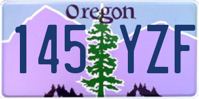 OR license plate 145YZF