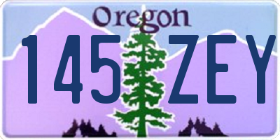 OR license plate 145ZEY