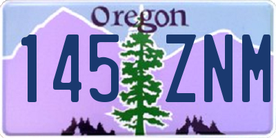 OR license plate 145ZNM