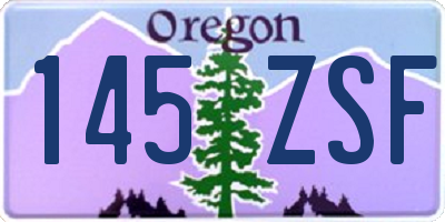 OR license plate 145ZSF