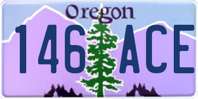 OR license plate 146ACE