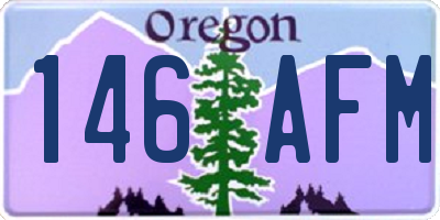 OR license plate 146AFM