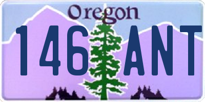 OR license plate 146ANT