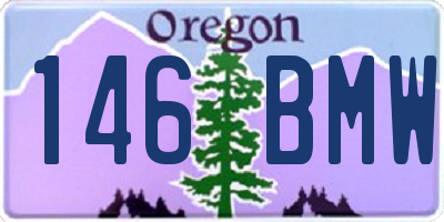 OR license plate 146BMW