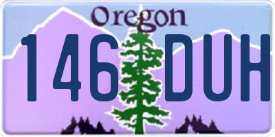 OR license plate 146DUH