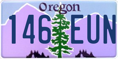 OR license plate 146EUN