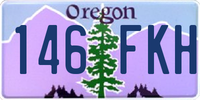 OR license plate 146FKH