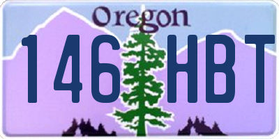 OR license plate 146HBT