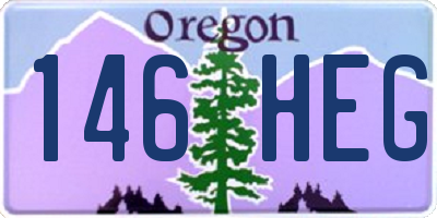 OR license plate 146HEG