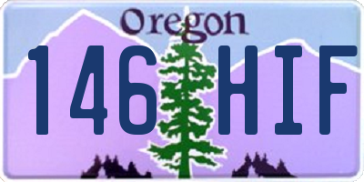 OR license plate 146HIF