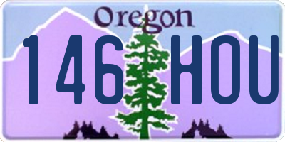 OR license plate 146HOU