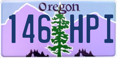 OR license plate 146HPI