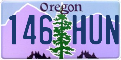 OR license plate 146HUN